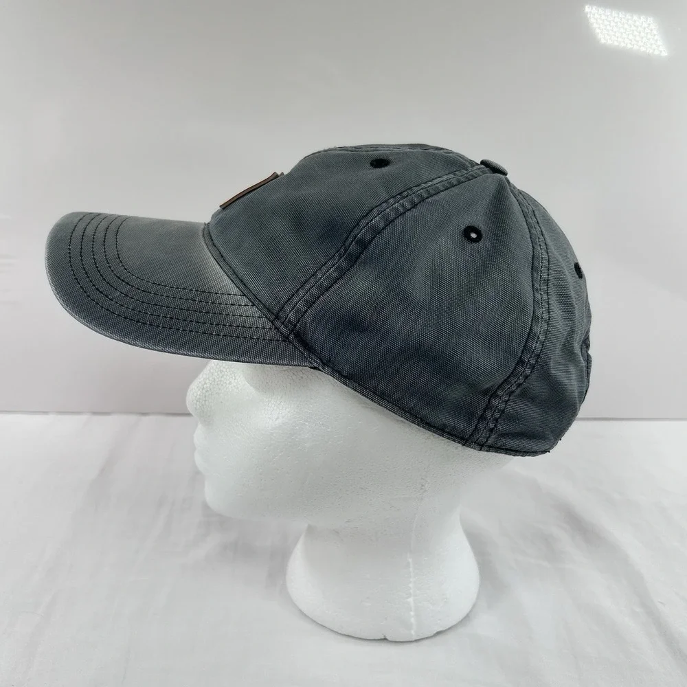 Men's Gray Carhartt Canvas Adjustable Strap Back Hat One Size Fits All